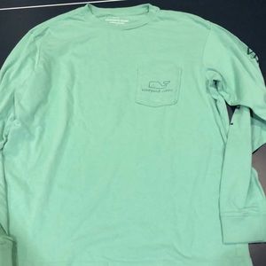 Green vineyard vine long sleeve shirt